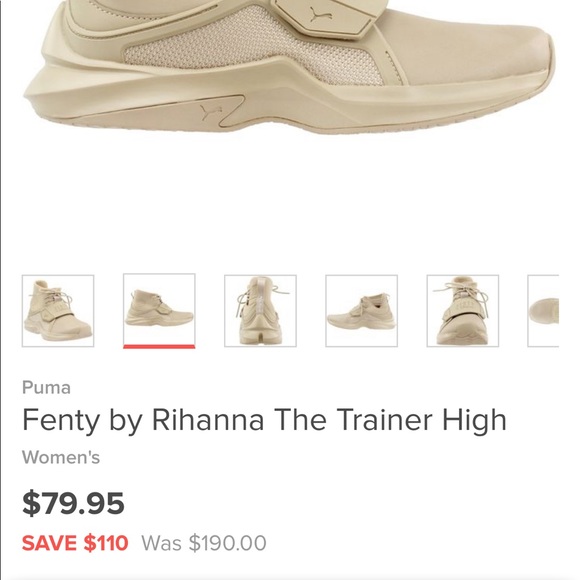 FENTY BY RIHANNA PUMA TENNIS SHOES - Picture 4 of 5